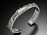 Cuff Bracelet - 14kt. white gold - CFB-15